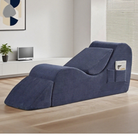 Canapé multifonctionnel en velours côtelé pour salon et balcon, fauteuil paresseux avec soutien lombaire, chaise de yoga en mousse haute densité, canapé pour couple