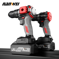 NANWEI 2024 Nuevas Herramientas Eléctricas, Destornillador de 20V, Herramientas de Perforación, Taladro Inalámbrico con Batería de Iones de Litio de 10mm