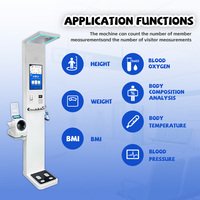 Quiosco Interactivo de Control de Salud Médico para Clínicas, Medidor de Altura Ultrasónico, Pantalla Táctil LED de 21 Pulgadas, Personalizable OEM/ODM, 5 Años de Garantía