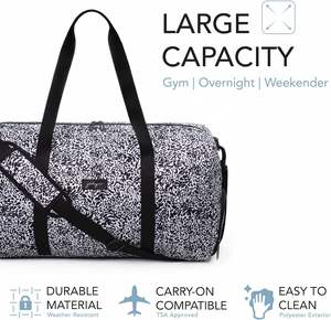 Free sample Gym Sport Travel <b>Bag</b> with Sneaker <b>Bag</b>, Source Factory Waterproof <b>Large</b> Capacity Folding <b>Duffle</b> <b>Bag</b> - Product Image 3