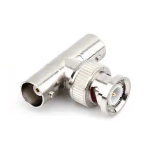 explosion proof nickel plated 180 degree male bnc triaxial connector plug for rrx179 rg179 cable