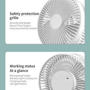 Ventilateur de sol oscillant à couverture amovible, vente chaude 2025, multifonctionnel, pliable, support de bureau, ventilateur intelligent, hauteur réglable - Product Image 5