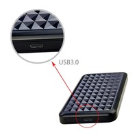 Boîtier de disque dur externe USB 3.0 de 2,5 pouces, SATA III 6 Gbps, boîte HDD SSD, type C, disque mobile externe
