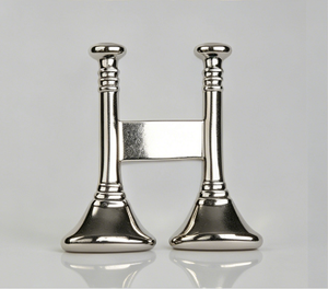 Custom 3D Fire Captain Two Vertical Bugles Cross Shape Metal Badge Gold/Nickel Plated Zinc Alloy Lapel Pin for Souvenir&Uniform - Product Image 2