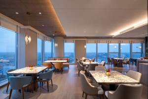 Ensemble de mobilier de salle à manger moderne et luxueux pour hôtel et <span class=keywords><strong>restaurant</strong></span> - Table en bois, chaise rembourrée et banquette - Product Image 2