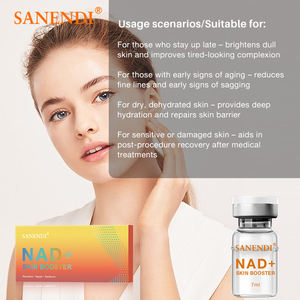 Suero NAD con Péptidos, Blanqueador, Antiarrugas, Rejuvenecedor de la Piel, Hidratante, Restaurador, Reafirmante, Tratamiento de Luminosidad, Fabricante OEM - Product Image 6