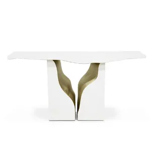 Console da tavolo con portico bianco nero puro minimalista tavolo da soggiorno Hotel tavolo da corridoio unico