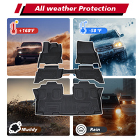 Vente chaude 3D TPE Accessoires De Voiture Tapis De Voiture Étanche Antidérapant Auto Tapis De Sol pour Toyota Prado 6 Seat 2024