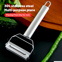 Ultrascherpe Dunschiller Roestvrij Staal 2 In 1 Julienne Groenteschiller, Perfect Voor Wortelaardappelkomkommergadget