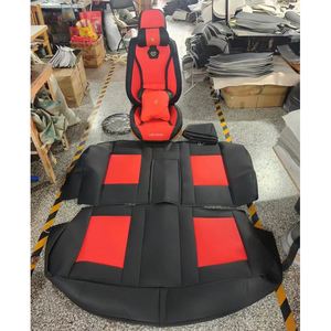 Housse de siège auto de haute qualité en cuir véritable, housse complète avec coussin - Product Image 3