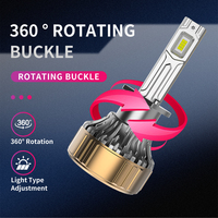 Ampoules de phares LED CSP R12 12V 120W 15000LM 6000K Blanc pour mise à niveau et rénovation de phares de voiture