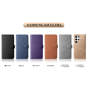 Nhà Máy Trực Tiếp Thiết Kế Mới Chống Sốc PU Da Trường Hợp Điện Thoại Cho Galaxy S25 Siêu Có Thể Tháo Rời Nam Châm Ví Điện Thoại Bìa - Product Image 4