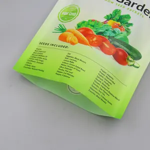Vedação lateral 3 vegetais e frutas de alta qualidade saco de embalagem de sementes agrícolas
