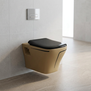 Inodoro de Cerámica Moderno de Lujo de Una Pieza, Rojo y Negro, para Proyectos Internacionales - Product Image 3