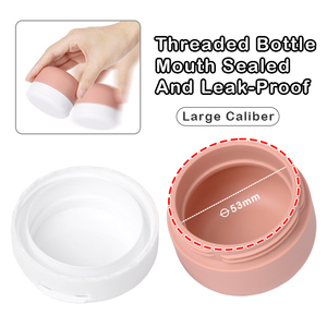 Contenitore da Viaggio in Silicone Approvato TSA da 90ml, Barattolo per Cosmetici a Bocca Larga Ricaricabile con Tappo Flip-Top - Product Image 5