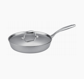 Cooker <span class=keywords><strong>King</strong></span> Titanium <span class=keywords><strong>Wok</strong></span> con tapa de vidrio y mango suave al tacto Capa de placa de titanio 403SS + Alu + Titanio - Product Image 3