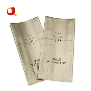 2025 Offre Spéciale personnalisé feuille d'or côté gousset pochette en Nylon plastique cosmétique sac vide coussin pochette cosmétique emballage vendeurs - Product Image 2