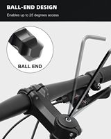 Juego de Llaves Allen Plegables de Acero al Cromo Vanadio con Cabeza Esférica, Llaves Torx SAE, para Reparación de Vehículos y Electrodomésticos
