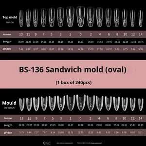 New <b>Nail</b> Tips Sandwich <b>Nail</b> Film Rapid <b>Extension</b> Paperless Tray Crystal Phototherapy Construction Free Mold - Product Image 5