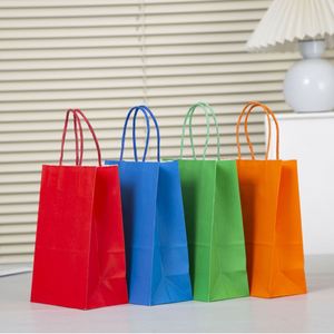Bolsas de Embalaje de Color Caramelo, Bolsas de Regalo Personalizadas, Bolsas de Papel Kraft, Se Acepta Impresión de Logotipo - Product Image 3