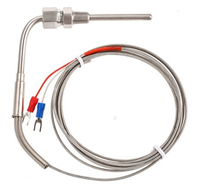Sonde de température thermocouple de haute qualité RTD Pt100 pour 300°C 600°C, type vis M6, thermocouple K J, Pt100 M12