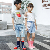 Bottes de pluie Wellington pour enfants, motif dinosaure mignon, imperméables, antidérapantes, séchage rapide, faible MOQ