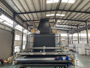 แผ่นปูบ่อปลา HDPE หนา 1 มม. ป้องกันการรั่วซึม ทนทาน พับเก็บได้ สำหรับบ่อเลี้ยงปลาและอุปกรณ์เพาะเลี้ยงสัตว์น้ำ - Product Image 1