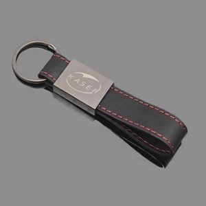 Porte-clés vierge promotionnel en gros pour sublimation, porte-clés de luxe en cuir PU, porte-clés en cuir personnalisé avec logo - Product Image 3