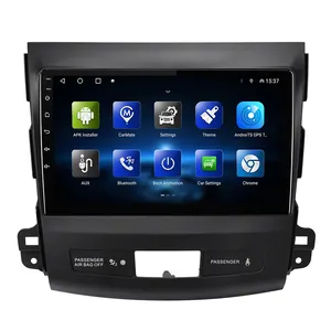 Krando android ünitesi 128G akıllı IPS tam dokunmatik ekran araba radyo GPS DVD OYNATICI Mitsubishi Outlander 2 navigasyon