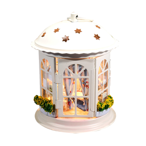 Idées <span class=keywords><strong>de</strong></span> décoration intérieure Hongda pour la chambre à coucher, abordable avec commande vocale intelligente, lumière, <span class=keywords><strong>maison</strong></span> miniature DIY, <span class=keywords><strong>maison</strong></span> moderne - Product Image 1