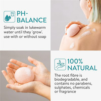 Éponge de nettoyage pour le visage et le corps Éponge de konjac naturelle exfoliante pour le bain et la douche