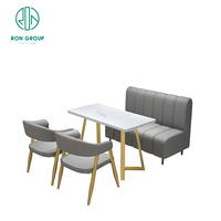 Kaffeehaus-Marmor-Restaurant-Stuhl und -Tisch Sofa-Sitzgruppe Möbelset für Café und Kaffeehaus