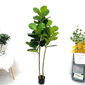 شجر اللبخ الاصطناعي الواقعي من شجر <span class=keywords><strong>الكمان</strong></span> نبات التين لتزيين المنزل - Product Image 4
