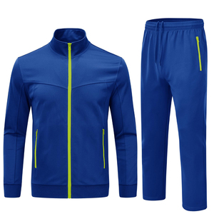 Ensemble de survêtement sportif pour homme, sur mesure, prix abordable, couleur unie, fermeture éclair intégrale, pour la course et l'entraînement - Product Image 1