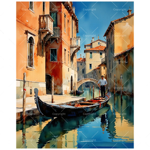 <span class=keywords><strong>Stampa</strong></span> Acrilica Gondola di <span class=keywords><strong>Venezia</strong></span> 16x20 Pollici su Tela Senza Cornice per Adulti - Decorazione Fai-da-te Canale Veneziano Gondoliera Modello Friday 4050-Nr - Product Image 1