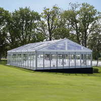 Tente de réception de luxe professionnelle sur mesure pour événements extérieurs, structure de chapiteau pour 100 à 500 personnes, portable et résistante au vent