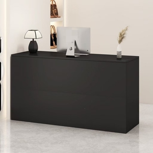Comptoir de réception de bar minimaliste moderne avec armoire de rangement, comptoir de salon de beauté et de spa - Product Image 1