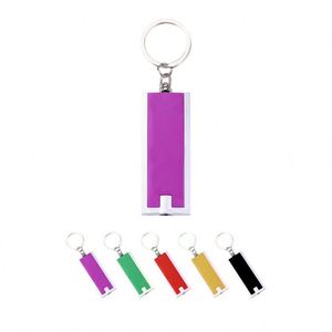 Personalized Led <b>Custom</b> Logo Mini Abs Portable Flashlight <b>Keychain</b> for Promotion - Product Image 3