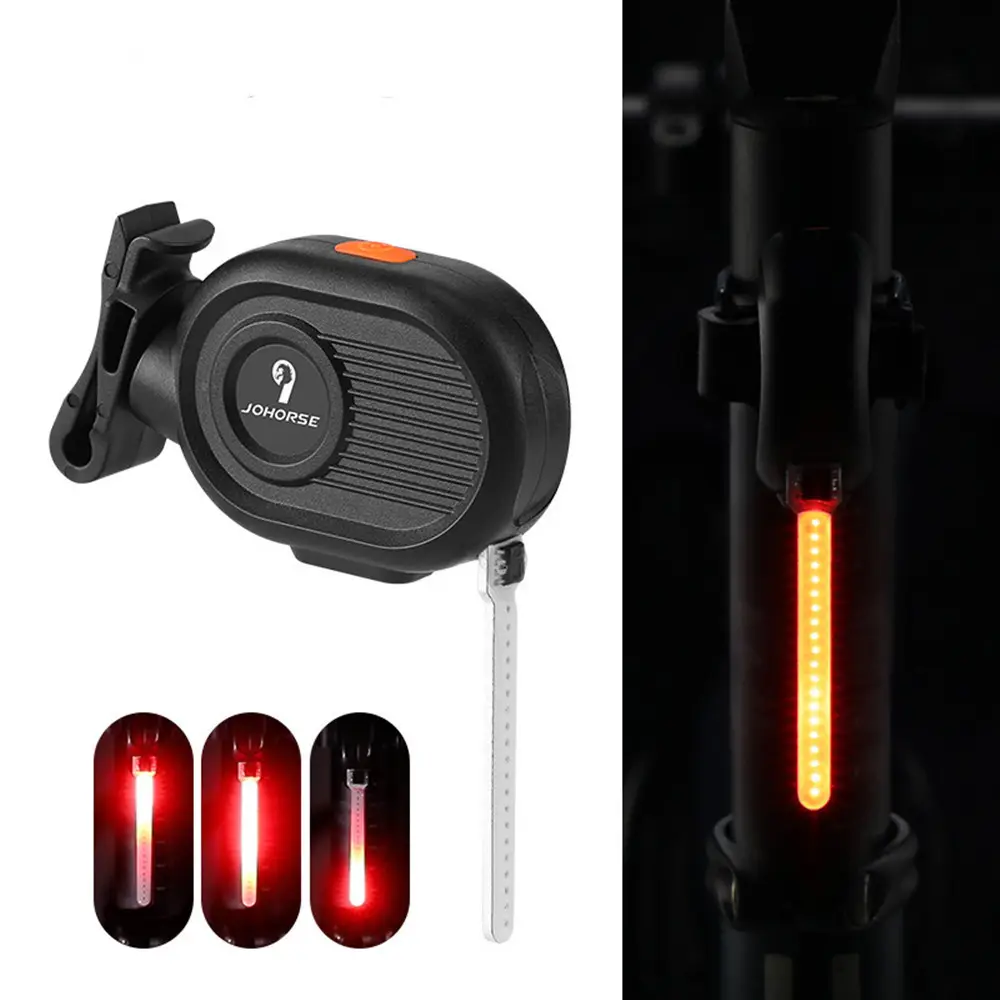 Luci di avvertimento per bicicletta snella ricarica Usb Led luce Flash posteriore per bicicletta