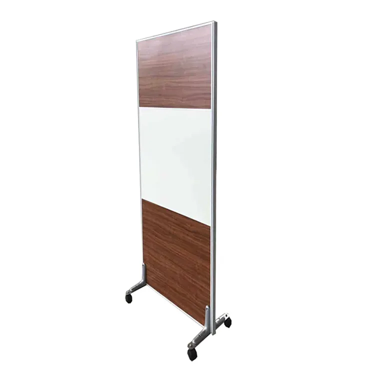 Office Acoustic Low Partition With Wheels Portable Restaurant Divider Wall Melamine Partition Screen