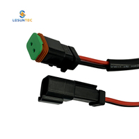 Lesun kawat lampu mobil profesional, dari 1 cara ke 2 cara pencahayaan mobil Harness lampu depan
