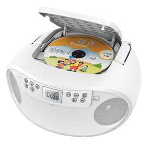 Lecteur CD portable Boombox avec écran LCD et poignée pour la maison et l'extérieur, récepteur audio sans fil BT, radio FM, haut-parleur USB MP3 - Product Image 4