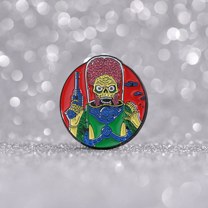 Pin de esmalte de película de ciencia ficción Alien, Broches y insignias de solapa de Mars Attacks, Pin de dibujos animados de Brain the Martians, Joyería gótica punk - Product Image 5