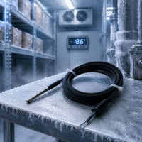 NTC Temperatursensor-Gehäuse 5K/2K/2,25K B3950 IP68 Wasserdicht Edelstahl TPE 1M für Wassertank Flüssigkeitspool Aquarium