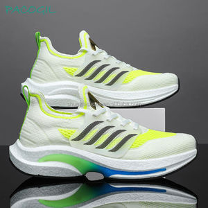 Los mejores zapatos deportivos planos informales Flacasual para hombres, zapatos para correr con cordones de bajo <span class=keywords><strong>precio</strong></span> con forro de malla para primavera y otoño - Product Image 6