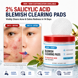 Dischetti Tonificanti OEM ODM con Acido Salicilico BHA, Dischetti Esfolianti per la Pulizia dei Pori e la Eliminazione delle Imperfezioni - Product Image 1