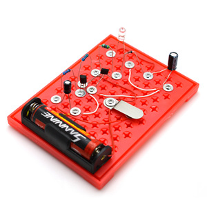 Circuito electrónico para estudiantes, accesorios electrónicos, lámpara LED <span class=keywords><strong>de</strong></span> ahorro <span class=keywords><strong>de</strong></span> energía, tecnología STEM, modelo <span class=keywords><strong>de</strong></span> popularización <span class=keywords><strong>de</strong></span> <span class=keywords><strong>ciencia</strong></span> creativa - Product Image 1