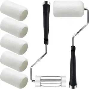 Foam Paint Roller 3-inch Trim Roller Refills with 10 Pieces 3 Inch