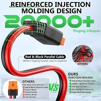 Câble d'extension solaire 10AWG vers XT60, 1M, répartiteur en Y pour station d'alimentation portable, générateur solaire, camping-car, hors réseau, 40A
