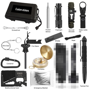 AJOTEQPT Kit de equipo de supervivencia portátil profesional Herramienta de emergencia para acampar al aire libre Terremoto - Product Image 2